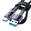 Кабель Joyroom Crystal Clear Series USB-A to USB-C 1.2 m Black (S-A42 A-C Bl)