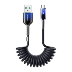 Кабель Joyroom Crystal Clear Series USB-A to USB-C 1.5 m Black (S-A43 A-C)