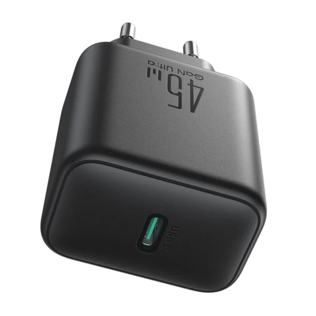 Мережевий зарядний пристрій Joyroom PD/QC USB-C 45W Black (JR-TCG13)