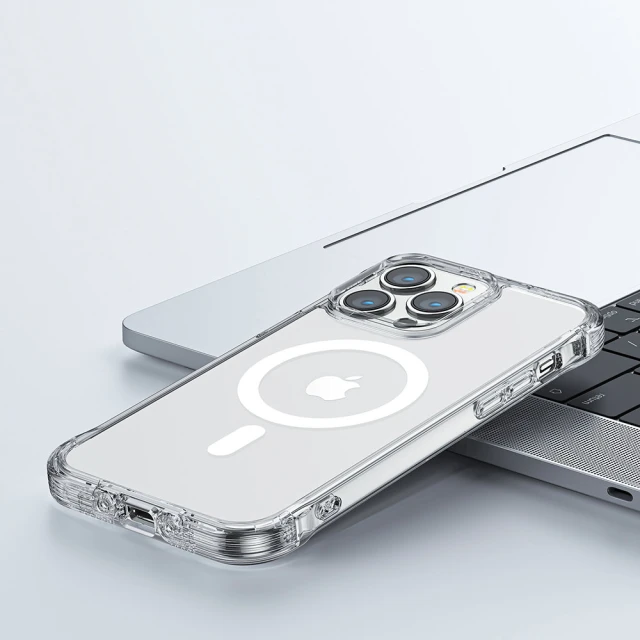 Чохол Joyroom Magnetic Defender для iPhone 14 | 13 Transparent with MagSafe (6956116729950)
