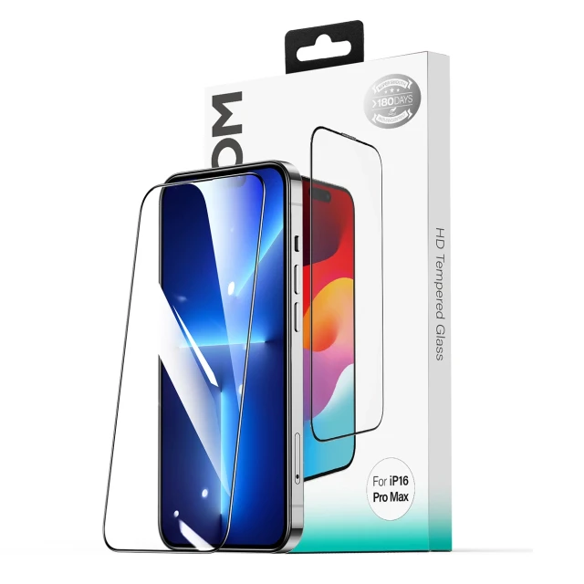 Захисне скло Joyroom 2.5D HD Dustproof для iPhone 15 Plus/16 Plus чорний (6956116730253)