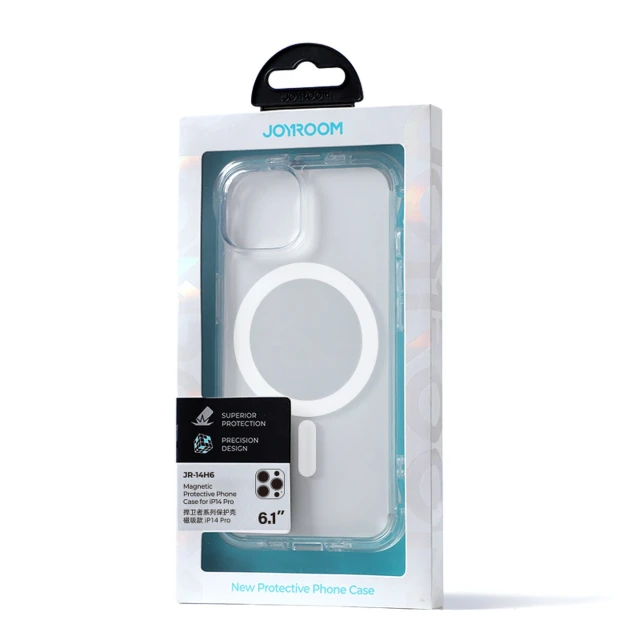 Чохол Joyroom Magnetic Defender для iPhone 14 Pro Transparent with MagSafe (6956116730581)