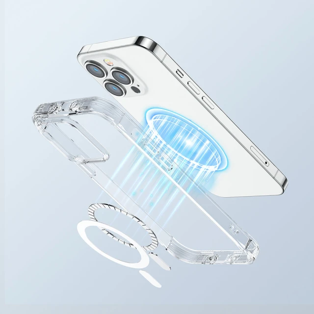 Чохол Joyroom Magnetic Defender для iPhone 14 Pro Transparent with MagSafe (6956116730581)