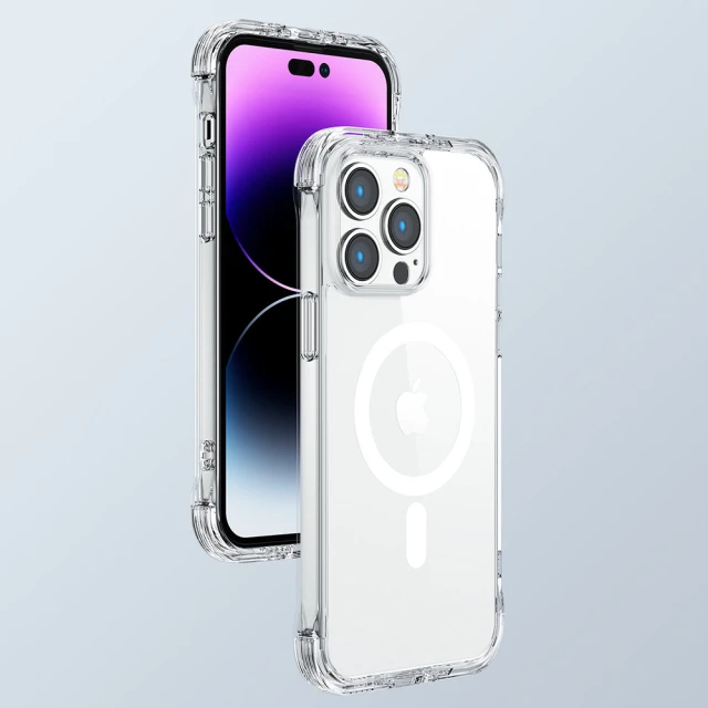 Чохол Joyroom Magnetic Defender для iPhone 14 Plus Transparent with MagSafe (6956116730598)