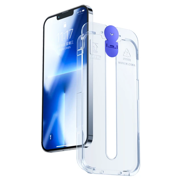 Защитное стекло Joyroom Knight для iPhone 14 Plus with Mounting Kit Transparent (JR-H11)