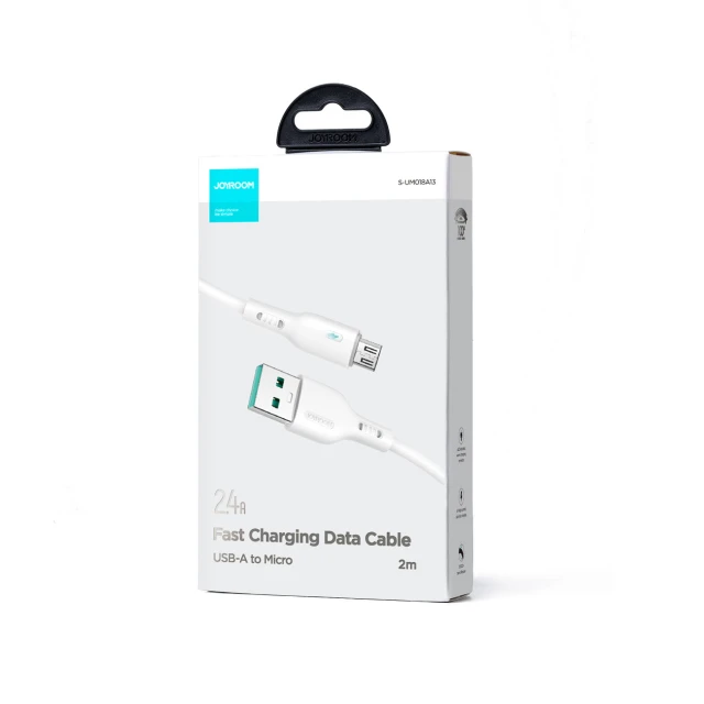 Кабель Joyroom USB-A to Micro-USB 2m White (S-UM018A13W2)