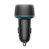 Автомобільний зарядний пристрій Joyroom Lumina LED Quick Charge USB-C/USB-A 60W Black (JR-CCN01)