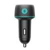 Автомобільний зарядний пристрій Joyroom Lumina LED Quick Charge USB-C/USB-A 60W Black (JR-CCN01)