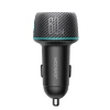 Автомобільний зарядний пристрій Joyroom Lumina LED Quick Charge USB-C/USB-A 60W Black (JR-CCN01)