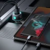 Автомобільний зарядний пристрій Joyroom Lumina LED Quick Charge USB-C/USB-A 60W Black (JR-CCN01)