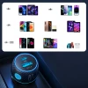 Автомобільний зарядний пристрій Joyroom Lumina LED Quick Charge USB-C/USB-A 60W Black (JR-CCN01)