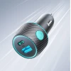 Автомобільний зарядний пристрій Joyroom Lumina LED Quick Charge USB-C/USB-A 60W Black (JR-CCN01)