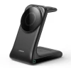 Бездротова зарядка Joyroom JR-W15 3 в 1 Black with MagSafe (6956116745004)