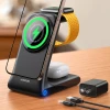 Бездротова зарядка Joyroom JR-W15 3 в 1 Black with MagSafe (6956116745004)