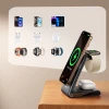 Бездротова зарядка Joyroom JR-W15 3 в 1 Black with MagSafe (6956116745004)
