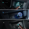 Автомобільний зарядний пристрій Joyroom Lumina LED Quick Charge 2xUSB-C 70W Black (JR-CCN02)