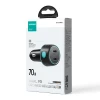 Автомобільний зарядний пристрій Joyroom Lumina LED Quick Charge 2xUSB-C 70W Black (JR-CCN02)