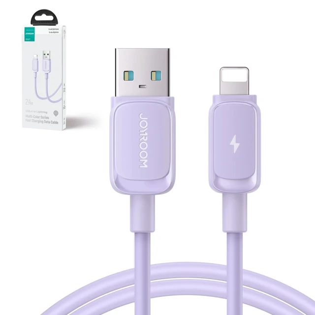 Кабель Joyroom Color Series USB-A to Lightning 1.2m Purple (S-AL012A141P)
