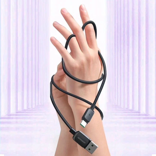 Кабель Joyroom Color Series USB-A to USB-C 1.2m Black (S-AC027A141B)