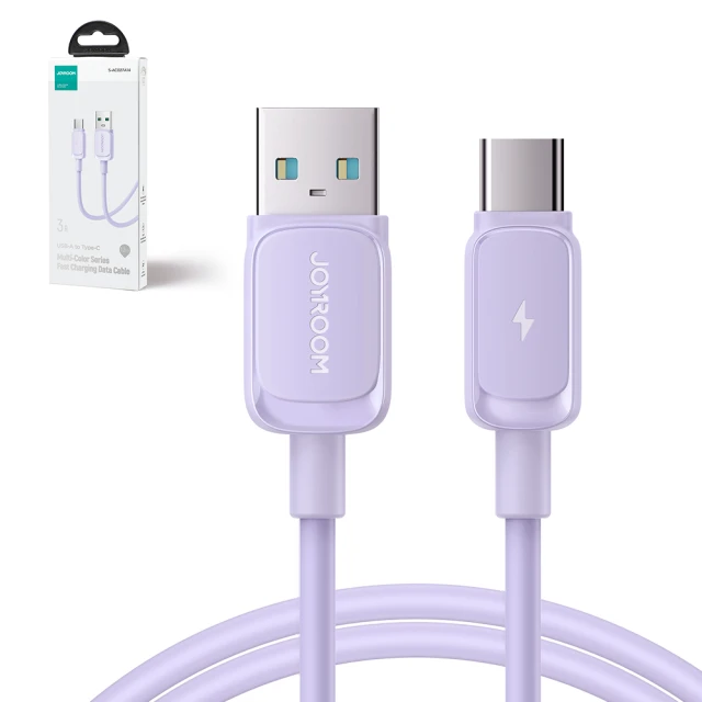 Кабель Joyroom Color Series USB-A to USB-C 1.2m Purple (S-AC027A141P)