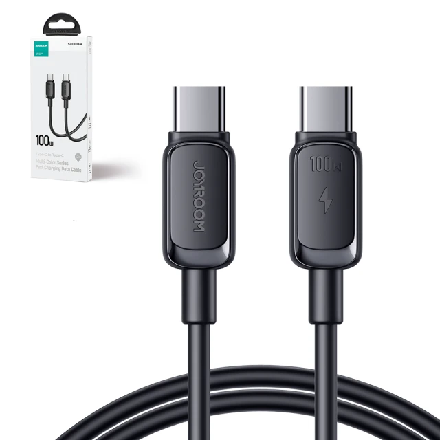 Кабель Joyroom Color Series USB-C to USB-C 1.2m 100W Black (S-CC100A141B)