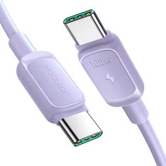 Кабель Joyroom Color Series USB-C to USB-C 1.2m 100W Purple (S-CC100A141P)