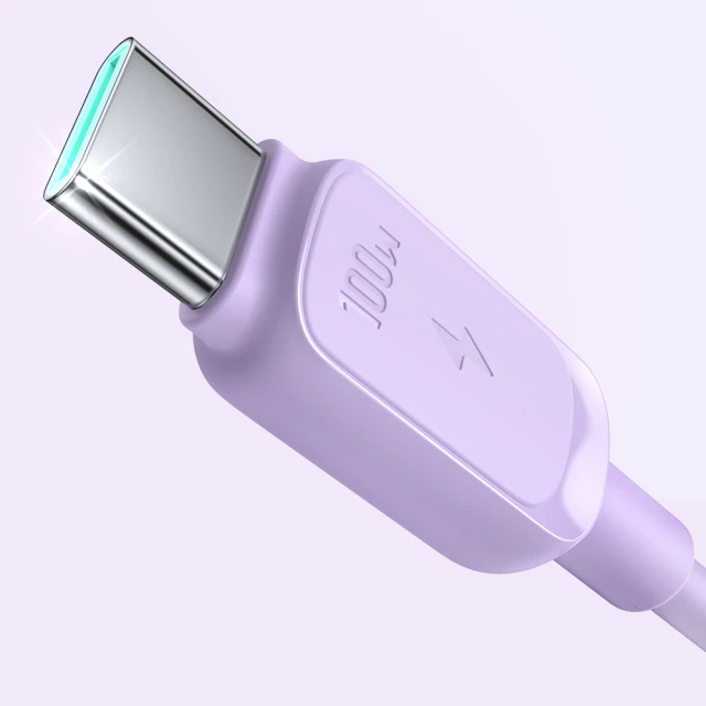 Кабель Joyroom Color Series USB-C to USB-C 1.2m 100W Purple (S-CC100A141P)