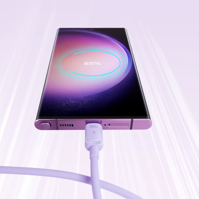 Кабель Joyroom Color Series USB-C to USB-C 1.2m 100W Purple (S-CC100A141P)