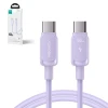 Кабель Joyroom Color Series USB-C to USB-C 1.2m 100W Purple (S-CC100A141P)