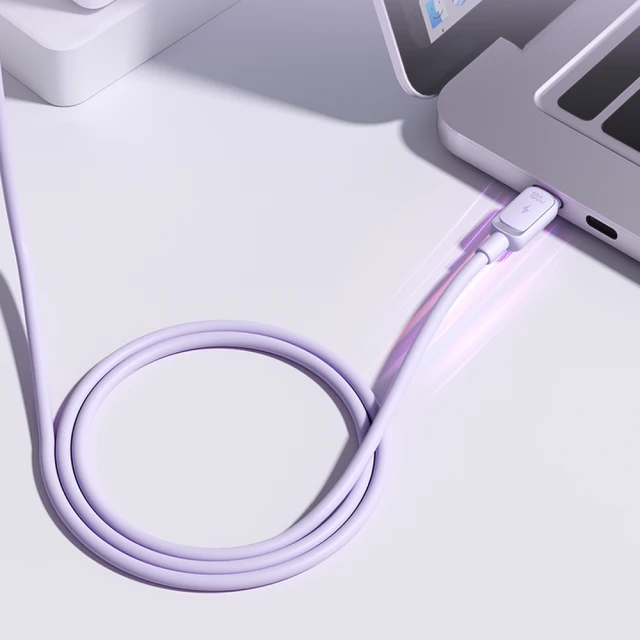 Кабель Joyroom Color Series USB-C to USB-C 1.2m 100W Purple (S-CC100A141P)