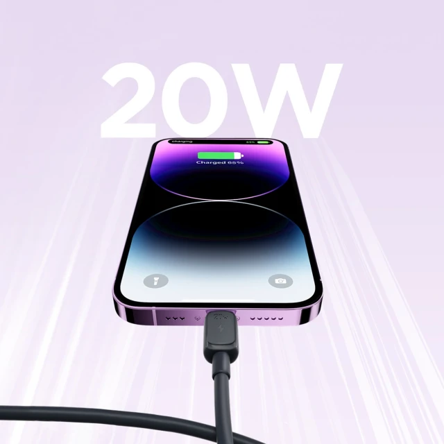 Кабель Joyroom Multi-Color Series A14 USB-C to Lightning 20W 1.2 m Black (S-CL020A111B)