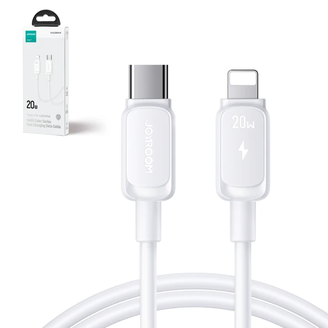 Кабель Joyroom Color Series USB-C to Lightning 1.2m 20W White (S-CL020A111W)