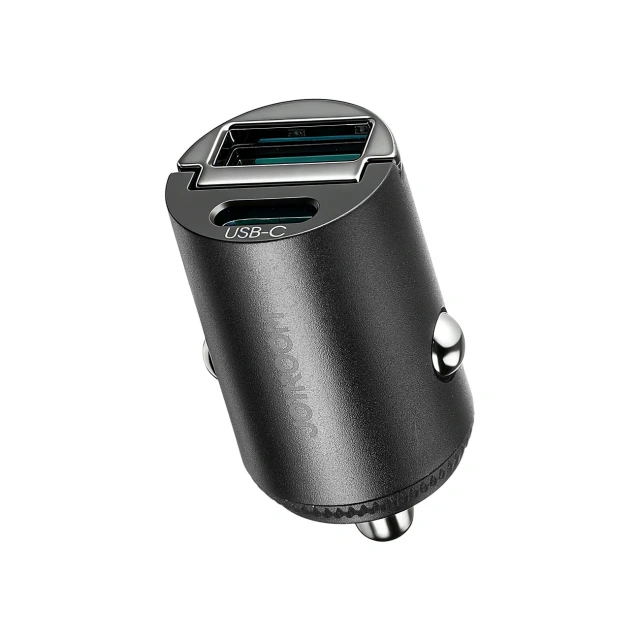 Автомобільний зарядний пристрій Joyroom JR-CCN18 65W A+C Pull-Ring Style Mini Black (6956116749576)