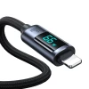 Кабель Joyroom Prism Series Digital Display USB-C to USB-A 1.2m 66W Black (S-AC066A16)