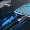 Кабель Joyroom Prism Series Digital Display USB-C to USB-A 1.2m 66W Black (S-AC066A16)