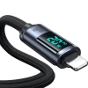 Кабель Joyroom Prism Series Digital Display USB-C to Lightning 1.2m 20W Black (S-CL020A16)