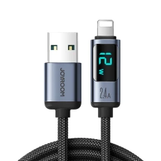 Кабель Joyroom Prism Series Digital Display USB-A to Lightning 1.2m Black (S-AL012A16)