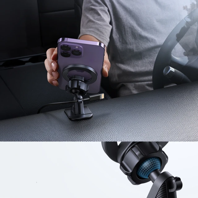 Автотримач Joyroom Magnetic Cockpit Car Holder Black (JR-ZS376)