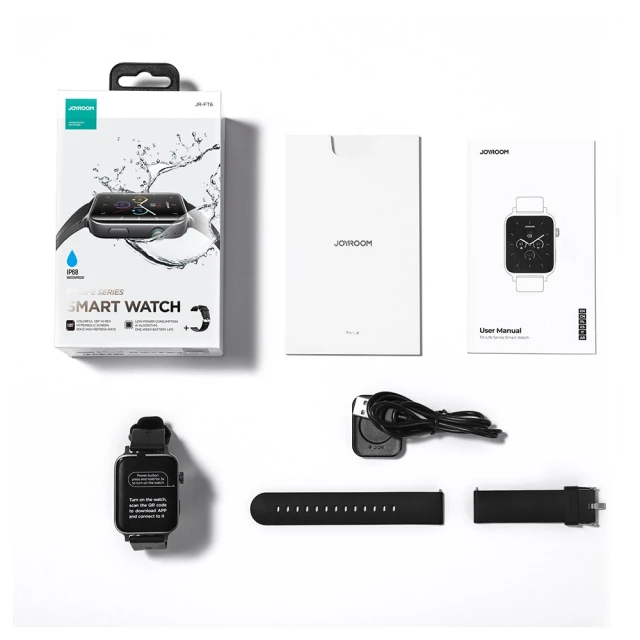 Смарт-годинник Joyroom FT6 Fit-Life IP68 Black (JR-FT6)