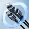 Кабель Joyroom Multi-Use Series 3in1 USB-A to Lightning| USB-C | Micro-USB 1.2m Black (S-1T3018A18)