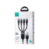 Кабель Joyroom 4-in-1 USB-A to USB-C/2xLightning/Micro-USB 1.2m Black (S-1T4018A18l)
