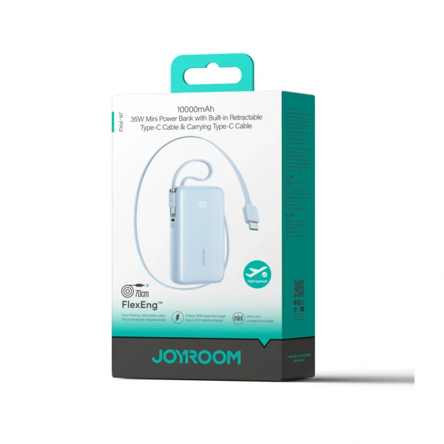 Powerbank Joyroom JR-PR2L 10000mAh 35W Blue (6956116762179)