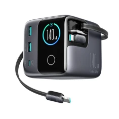 Настольное зарядное устройство Joyroom Podix JR-TRD01 GaN 140W с 5 портами и двойными кабелями Серый (6956116762223)
