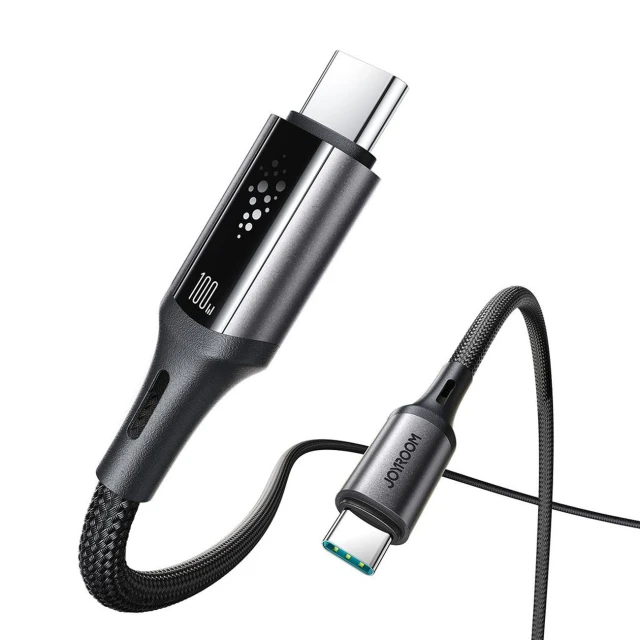 Кабель Joyroom StarTalk 100W USB-C - USB-C 1.2m Черный (6956116762339)