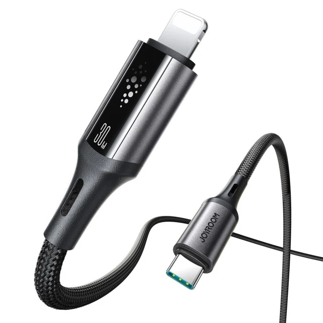 Кабель Joyroom StarTalk S-A60 30W USB-C - Lightning 1.2m Black (6956116762346)