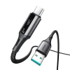 Кабель Joyroom StarTalk 3A USB-A - USB-C 1.2m Чорний (6956116762353)