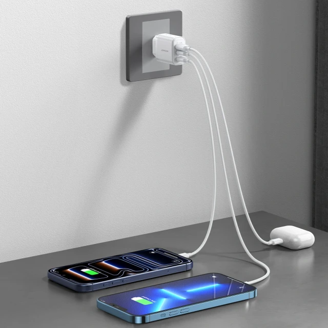 Зарядное устройство сетевое Joyroom GaN 30W White (6956116762803)