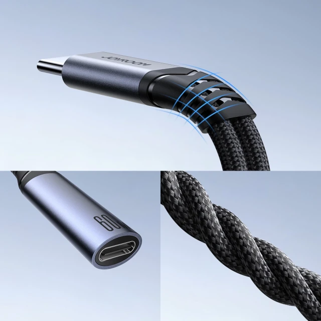 Адаптер Joyroom DAC USB-C to 2xUSB-C Black (SY-C03)
