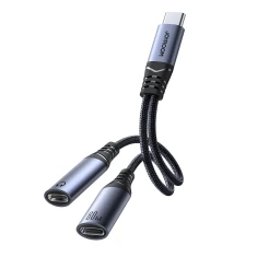 Адаптер Joyroom DAC USB-C to 2xUSB-C Black (SY-C03)