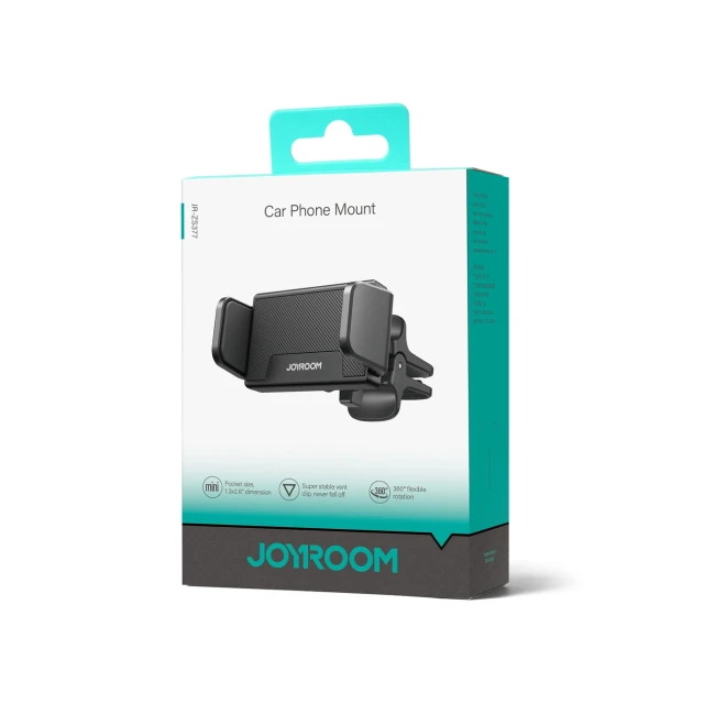 Автотримач Joyroom Car Phone Holder For Air Vent Black (JR-ZS377)